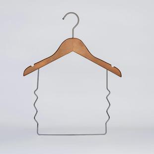 一体木衣架 服装 店专用衣服裤 子童装 连体衣撑酒店木质架子家用套装