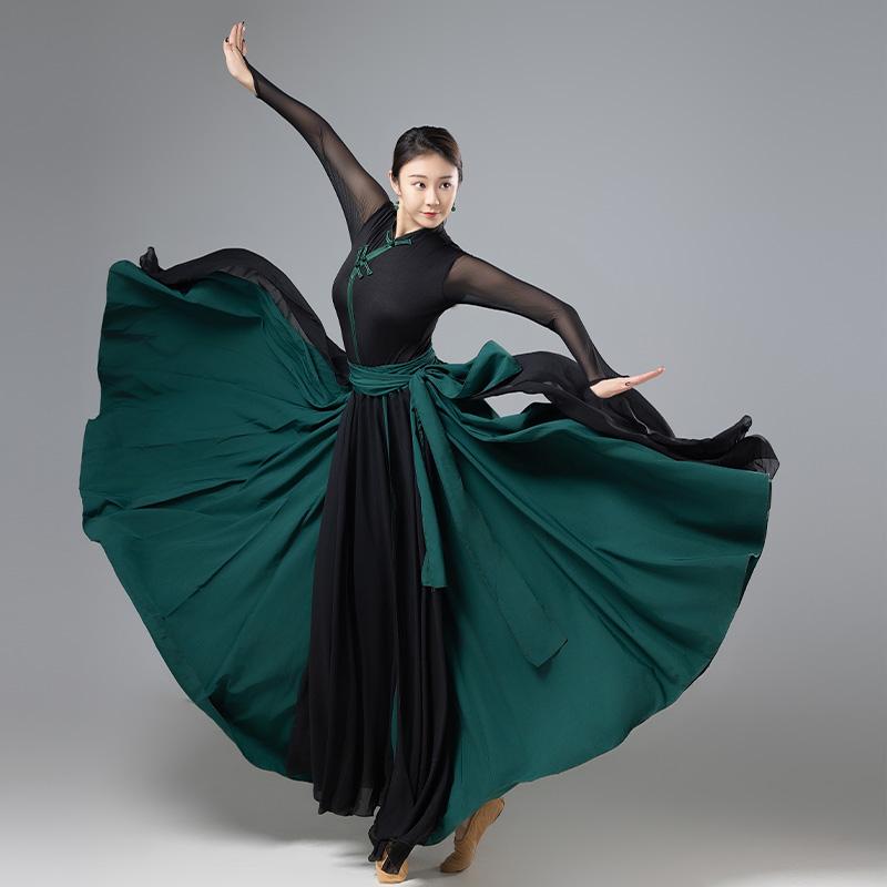 蒙古族舞蹈演出服女艺考大摆裙