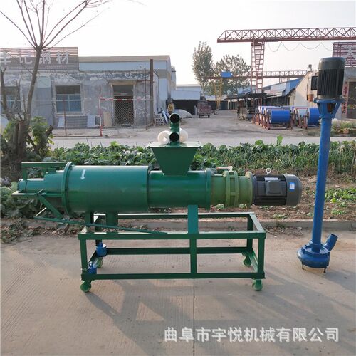 粪便干湿分离机 猪粪用固液挤水机 三相电斜筛式脱水机