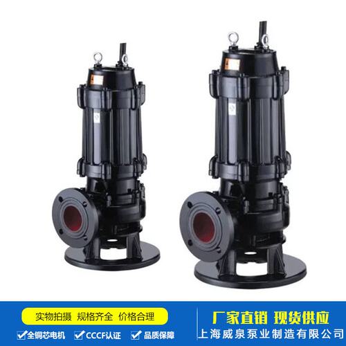 WQ污水潜水排污泵220V380V地下室工程排污泵1.5KW-90KW集水坑水泵