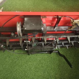 高架利刀割倒机批 高作物艾草紫割晒机 手推式 秸秆艾草割晒机视频