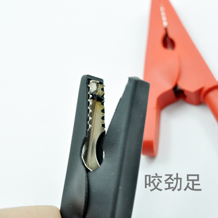 全封闭香蕉头绝缘鳄鱼夹 低内阻老化夹万用表电源线 电瓶夹子