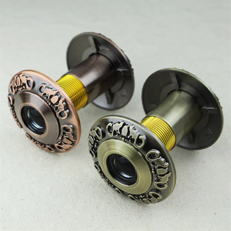 大门猫眼 通用防盗门猫眼家用金属猫眼防盗门门镜猫眼盖猫眼遮挡