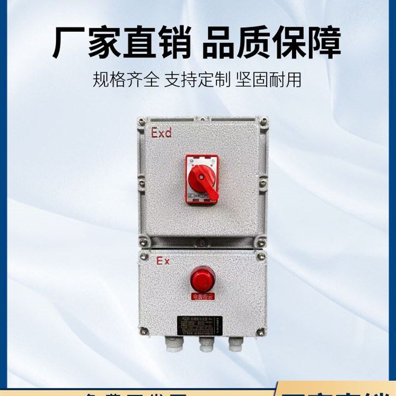 定制铝合金防爆断路器2P3P漏电220V空气开关箱380V防爆磁力启动器