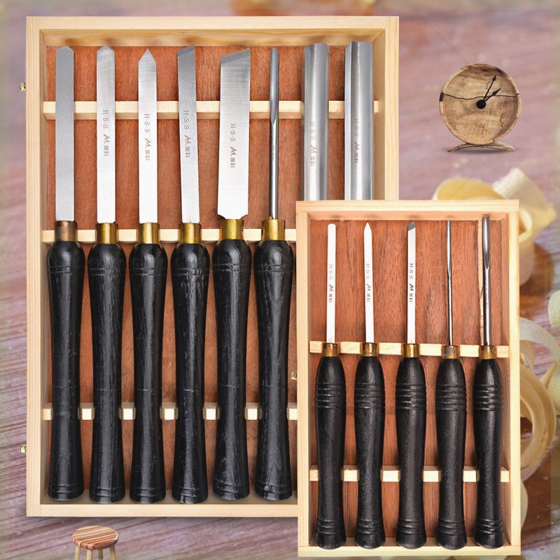 德国进口手持式木工车刀高速钢舍弃式木工车刀雕刻刀平凿半圆车床