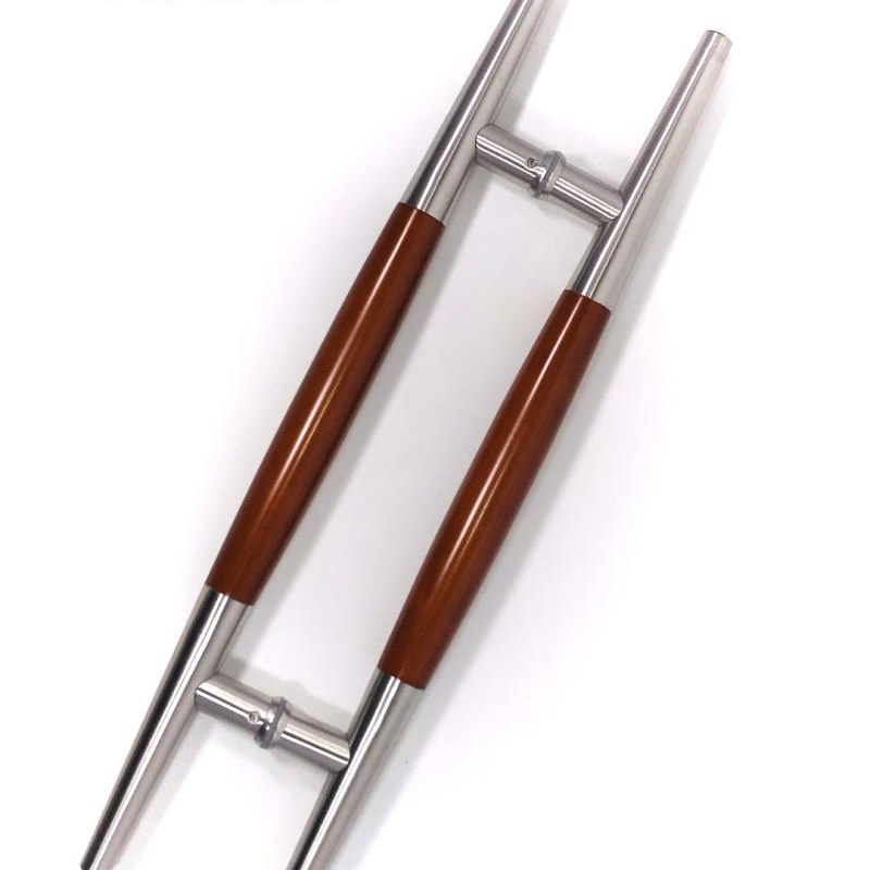 双尖中间木头实木拉手木门KTV推拉门大门把手玻璃门拉手花梨木