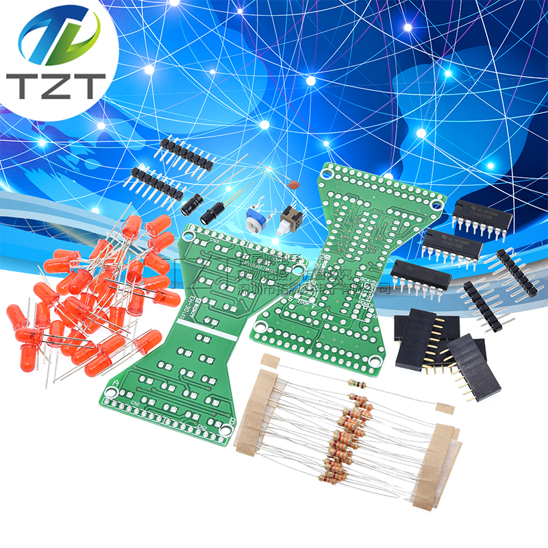 电子沙漏EH-30电子制作diy套件单片机控制流水灯闪烁实验板套件