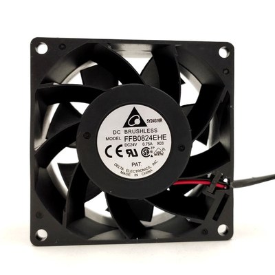 原装台达 FFB0824EHE 8038 24V 0.75A 8CM变频器双滚珠大风量风扇