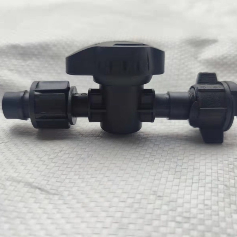 旁通阀开关16软带旁通阀滴灌带开关滴管接头农用输水带滴灌带接头