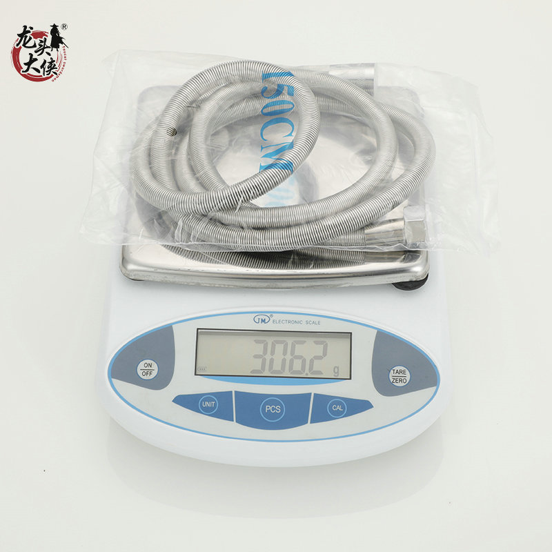 不锈钢弹簧软管浴室热水器家用水管1.5米沐浴淋浴花洒洗澡软管