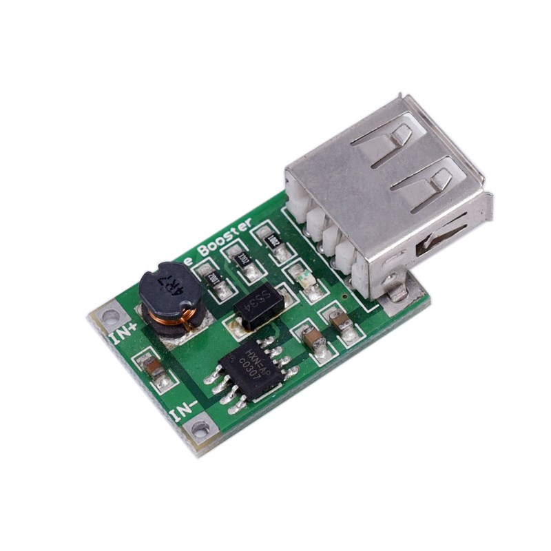 3V升5V升压模块DC-DC (2.0~5V) 3.7V锂电池转5V USB电压 1.2A