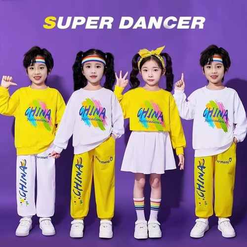 儿童啦啦队演出服装套装