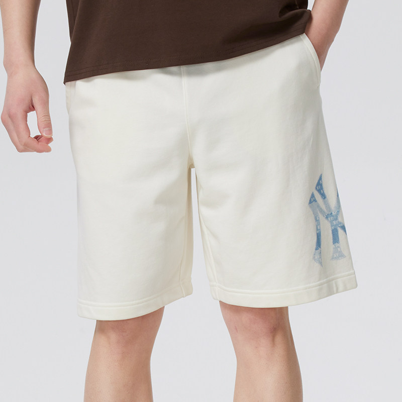 MLB男裤女裤26春季新款情侣运动裤跑步健身训练舒适透气休闲短裤