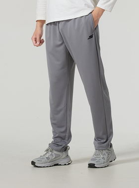 斯凯奇男裤新款灰色运动休闲裤健身训练跑步针织长裤P224M125