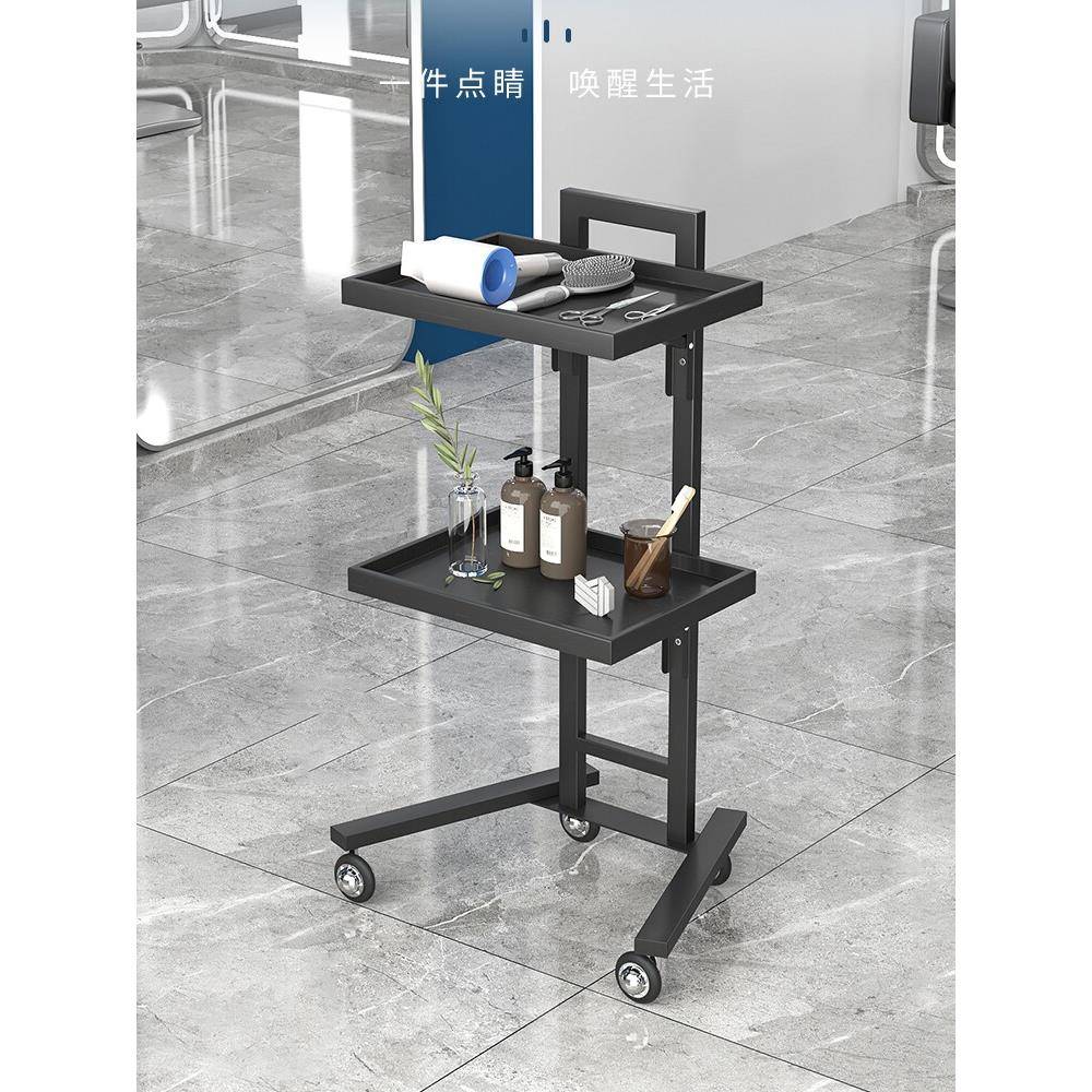 理发美容美甲按摩店发廊焗油移动收纳置物烫染工具车杠车折叠推车