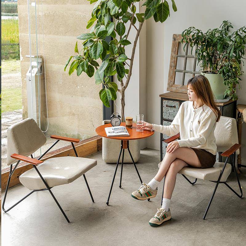 需定制高档铁艺咖啡厅甜品奶茶店清吧书店沙发接待单人简约休闲桌