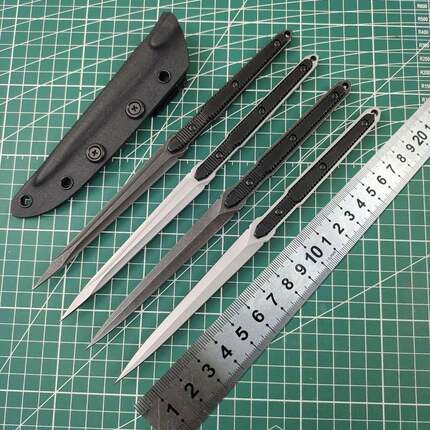 未开 刃一体440C不锈钢多功能撬茶工具创意茶刀茶针茶锥破冰锥工