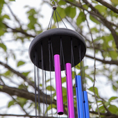 饰挂件 榉木7彩14管金属风铃挂饰门饰客厅卧室户外装 日式 创意新款