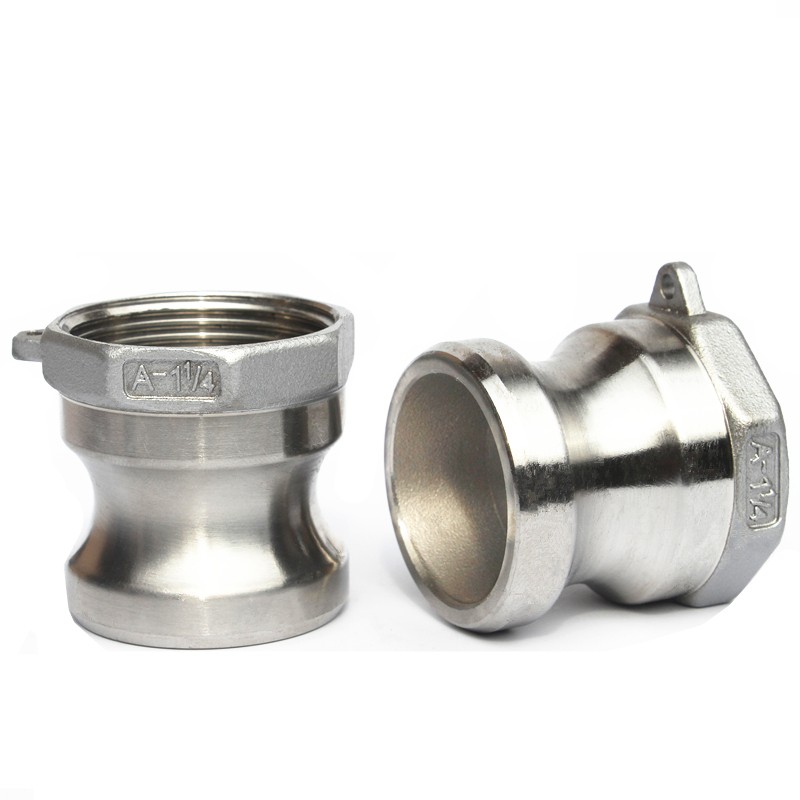 304不锈钢快速接头A型内螺纹高压水管活接卡扣式4分 6分 1寸 2寸