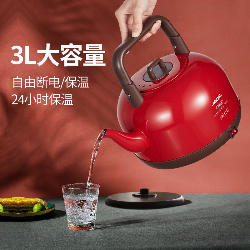 积高GL-169大容量3L保温电热水壶家用烧水壶商用电水壶开水壶包邮