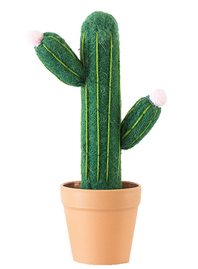 JK慕空间 手工超可爱仙人掌仙人球毛毡桌面柜子摆件 暖心礼物