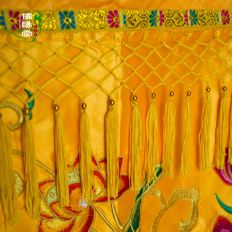 居家装饰1米龙门帐佛帐佛光普照佛前遮挡门帘2米横幅莲花挂帘定制