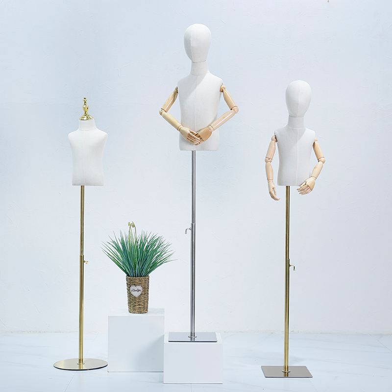 儿童模特道具半身童装服装店男女小孩衣服展示架带头人台模特架子