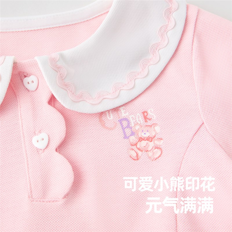 【设计师款】女童卫衣连衣裙夏装宝宝POLO裙婴儿裙子儿童童装夏季