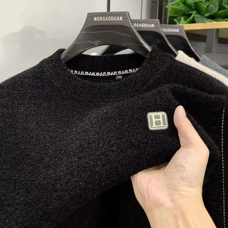 一体绒毛衣卫衣男士冬季保暖圆领休闲宽松加绒加厚雪尼尔男打底衫,男装,中老年上装,淘宝优惠券,粉丝福利购,淘宝优惠卷