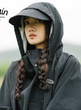雨衣 女士防暴雨防雨透气黑色新款轻便式雨衣套装赠雨衣收纳袋