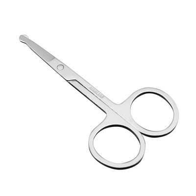 圆头鼻毛剪眉毛剪刀弯尖头不锈钢杨波家用采耳工具小号安全A剪B剪