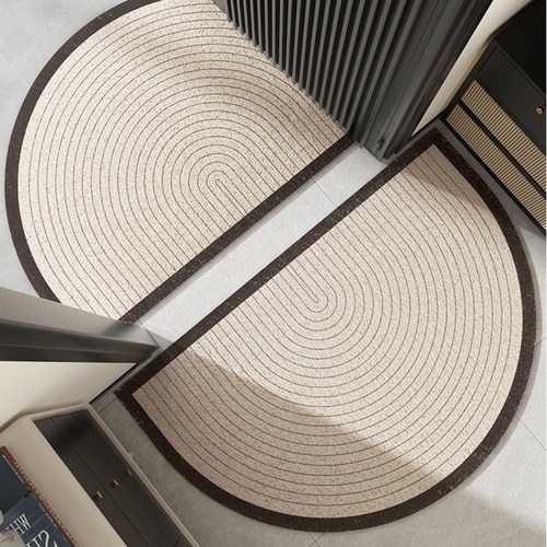 轻奢高级感半圆地垫入户门垫门外门口蹭土脚垫子丝圈家用防滑地毯