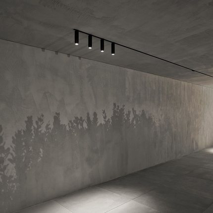 磁吸轨道灯槽嵌入式无边框明装线条灯客厅暗藏无主灯照明LED射灯