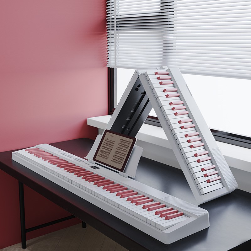 贝多辰可折叠电钢琴88键力度便携式电子琴初学专业替代手卷钢琴