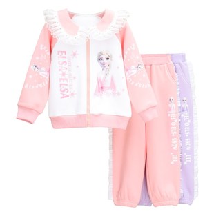 2024秋冬季女童加绒加厚卫衣两件套儿童洋气时尚外穿套装保暖童装