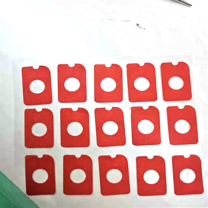 耐高温保护胶纸圆点红色美纹纸胶带圆形方形电镀喷涂烤漆防烤遮蔽