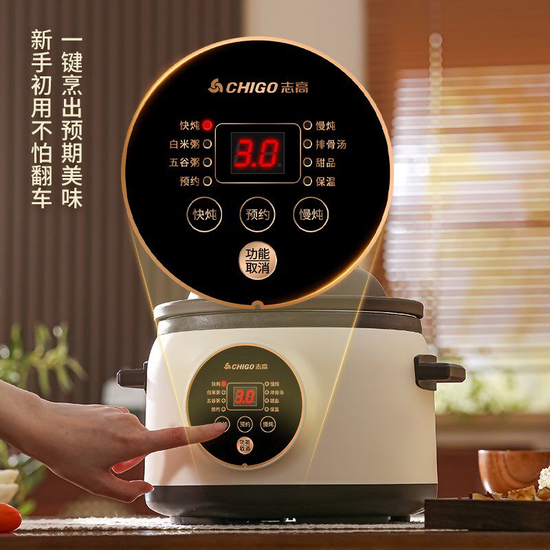 电炖锅婴儿辅食锅陶瓷家用全自动炖汤煲汤锅电砂锅煮粥神器专用锅