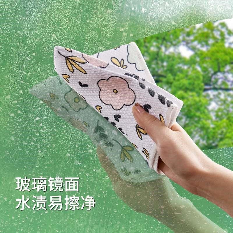 优选鱼鳞抹布厨房专用吸水不掉毛洗碗布清洁布不易沾油擦玻璃擦桌