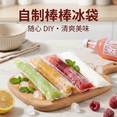 冰棒袋自制果冻包装袋一次性制冰袋冰淇淋棒棒冰冰袋冰条透明袋子