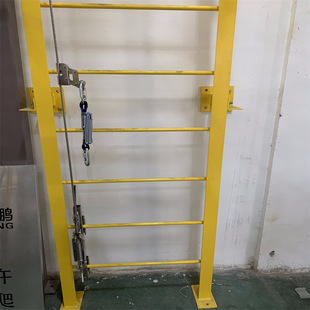 垂直生命线系统 竖梯直梯防坠缓冲 爬梯坠落防护