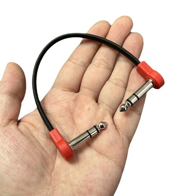 立体声版空间大师连接线 单块综合效果器外接踏板短线大三芯6.5mm