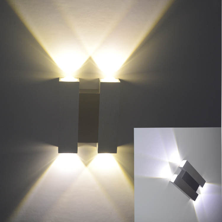 现代简约 LED铝材壁灯 温馨卧室客厅灯 创意床头过道灯