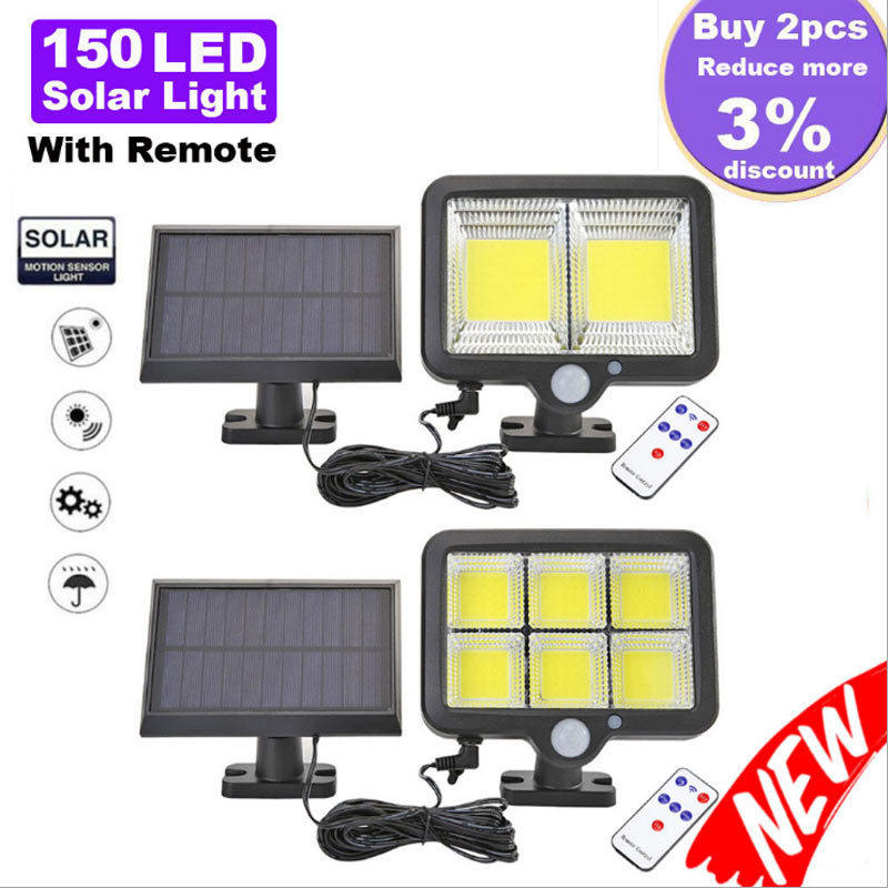 户外防水超亮太阳能庭院灯分体人体感应灯壁灯景观灯小路灯应急灯