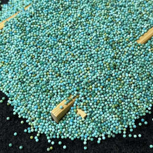 南红绿松天然原矿半宝石无孔散珠圆珠星月凤眼镶嵌珠手工配件