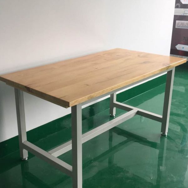 重型钳工工作台车间操作台实木可拆卸虎钳台防静电桌面实验手工桌