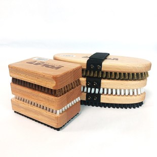 VOLA滑雪板刷子清洁刷板底维护保养去蜡刮蜡刷尼龙刷马毛刷铜丝刷