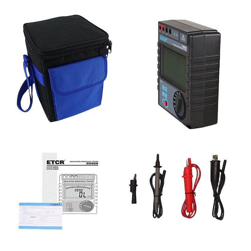 ETCR兆欧表2500V/ETCR3480A和5000V/ETCR3480B数字绝缘电阻测试仪