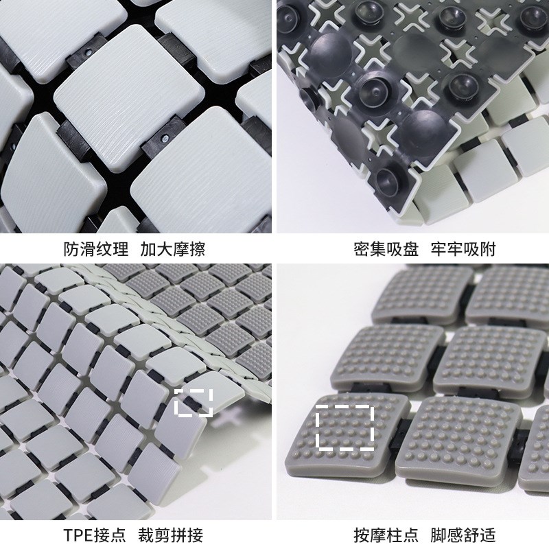 跨境热销浴室按摩防滑垫拼接儿童厨房垫子卧室门口防滑脚垫地垫