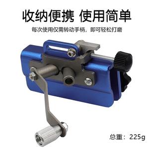 手摇磨链器 家用手持电锯磨链条工具 链条夹磨刃磨链器 便携式