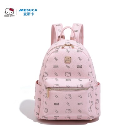 三丽鸥HelloKitty双肩包时尚印花女学生书包电脑包大容量旅游背包